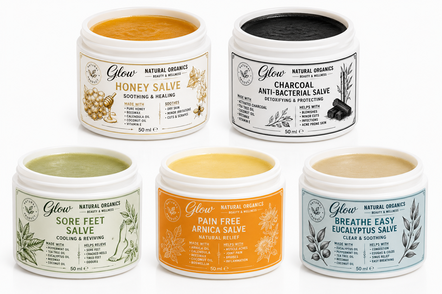 Range of Salves and Ointments